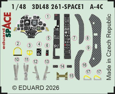 Eduard 3DL48261 1/48 A-4C SPACE SPACE for HOBBY BOSS