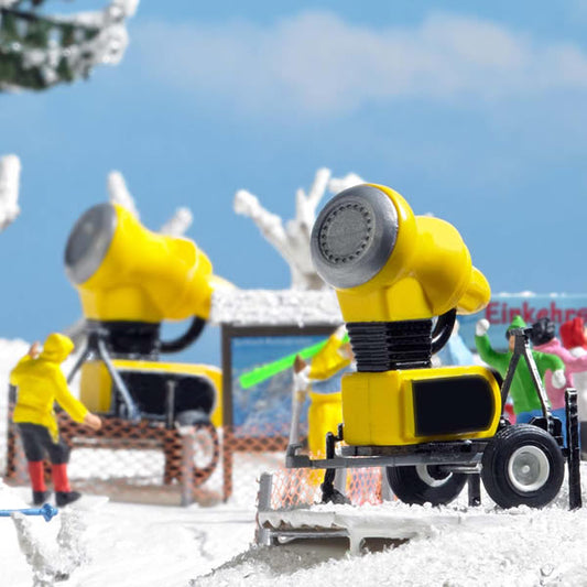 Busch 1169 HO Scale Snow Cannons -- pkg(2)