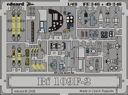 Eduard FE346 1/48 Bf 109F-2 for ICM Photo Etch Detail Set