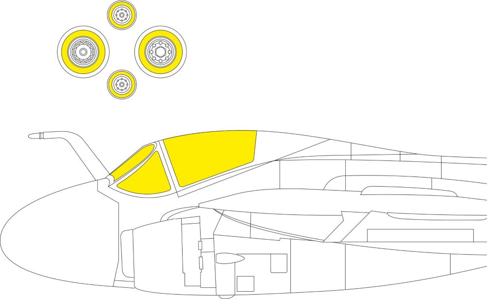Eduard CX663 1/72 Mask Aircraft- A6E for TSM