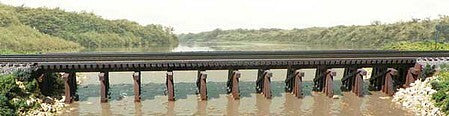 BTS Models 17144 O Scale Wood Estuary Railroad Trestle Laser-Cut Wood