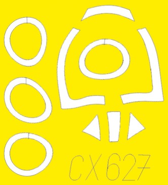 Eduard CX627 1/72 Mask Aircraft- Tempest Mk V for ARX