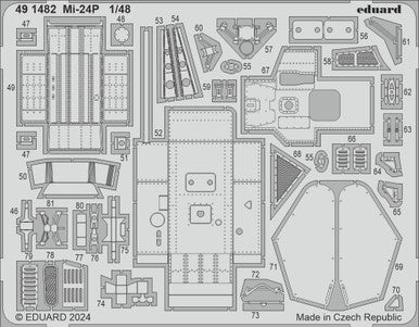 Eduard 491482 1/48 Mi-24P Photo Etch Set for TRUMPETER
