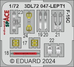 Eduard 3DL72047 1/72 F-15C Space for FINE MOLDS