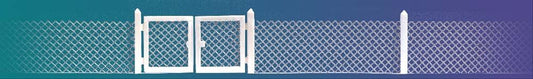 Busch 6019 HO Scale Chain Link Fence, 100cm