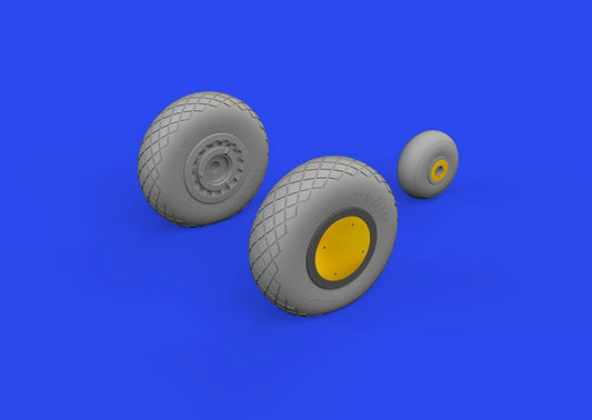 Eduard 632197 1/32 Aircraft- A20G Wheels for HKM (Mask, Photo-Etch & Resin)