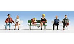 Walthers SceneMaster 949-6057 HO Seated People pkg(6) Set 1