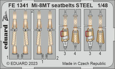 Eduard FE1341 1/48 Mi-8MT Seatbelts Steel for Zvezda