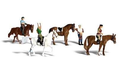 Woodland Scenics A1889 HO Scale Horseback Riders