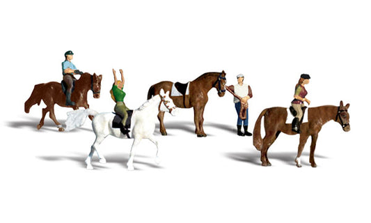 Woodland Scenics A1889 HO Scale Horseback Riders