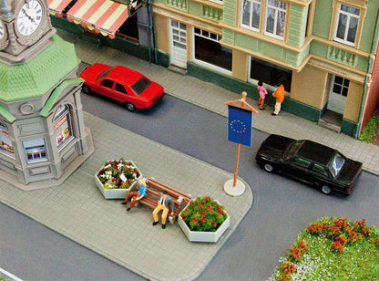Faller 180537 HO Scale Sidewalk Tiles & Curbs Model Kit