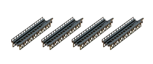 Faller 282901 Z Scale 4 Straight Track Beds Model Kit
