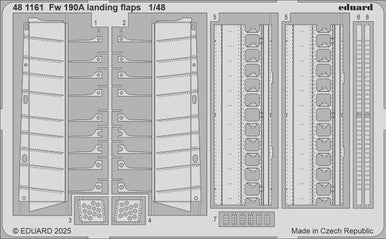 Eduard 481161 1/48 Fw 190A Landing Flaps Photo Etched Set for EDUARD
