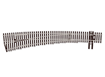 Peco SL-E8377 HO Scale North American Style Code 83 Curved Turnout