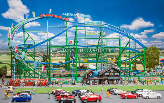 Faller 140410 HO Scale Alpina-Bahn Roller Coaster with Motorized Lift -- Kit
