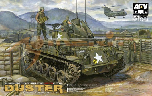AFV Club 35042 1/35 M42A1 Duster Late Type Tank w/Self-Propelled Anti-Aircraft G