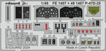 Eduard 491407 1/48 P-47D-25 Photo Etched Set