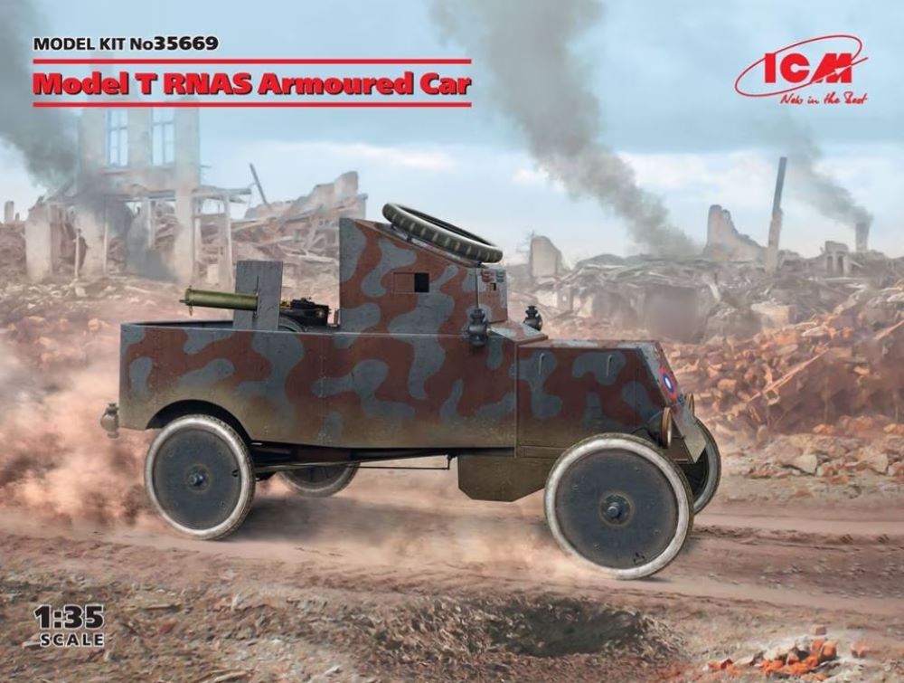 ICM Models 35669 1/35 Model T RNAS Armoured Car