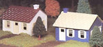 Bachmann 45608 O Scale Plasticville USA Cape Cod House pkg(2)
