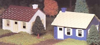 Bachmann 45608 O Scale Plasticville USA Cape Cod House pkg(2)