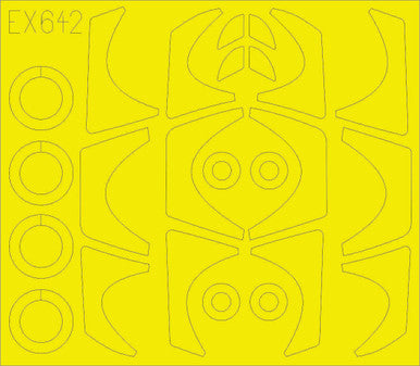 Eduard EX642 1/48 Mask Rafale C TFace Canopy Mask Set for RMG