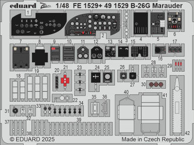 Eduard FE1529 1/48 B-26G Marauder Zoom Set for ICM Kit