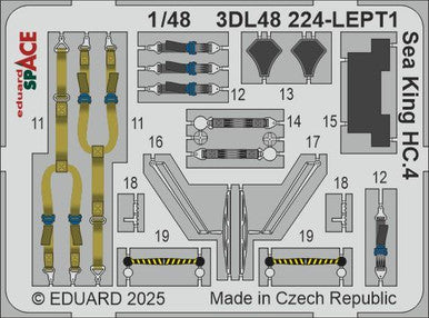 Eduard 3DL48224 1/48 Sea King HC.4 SPACE SPACE for AIRFIX Kit