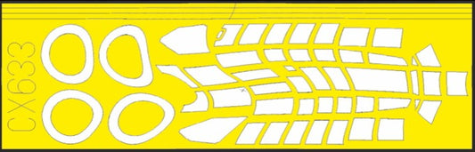 Eduard CX633 1/72 Mask Aircraft- Bf110E for EDU