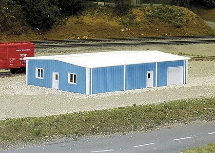 Pikestuff 8005 N Scale Multi-Purpose Building -- 40' x 60' (blue)