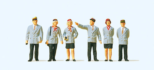 Preiser 10491 HO Scale Belgian Railway Personnel Figure Set