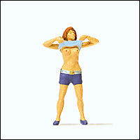 Preiser 28124 HO Scale Pedestrian Lady Undressing