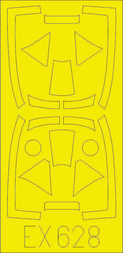 Eduard EX628 1/48 Mask Tempest Mk. V TFace Canopy Mask Set for EDU