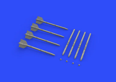 Eduard 672187 1/72 R-13M Missiles for MiG-21 Brassin for Kit