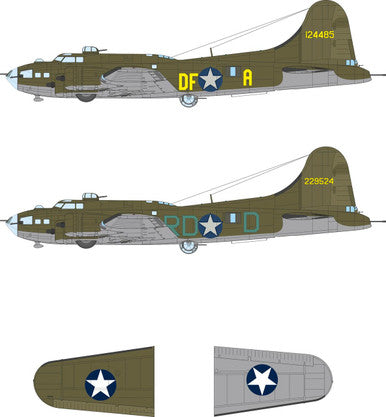 Eduard EX1170 1/48 Mask B-17F US National Insignia & Code Letters for