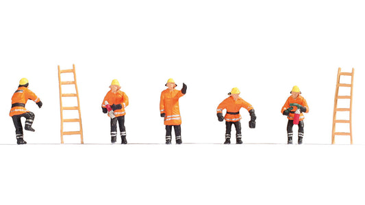 Noch 15022 HO Scale Firefighters with Ladders Figure Set