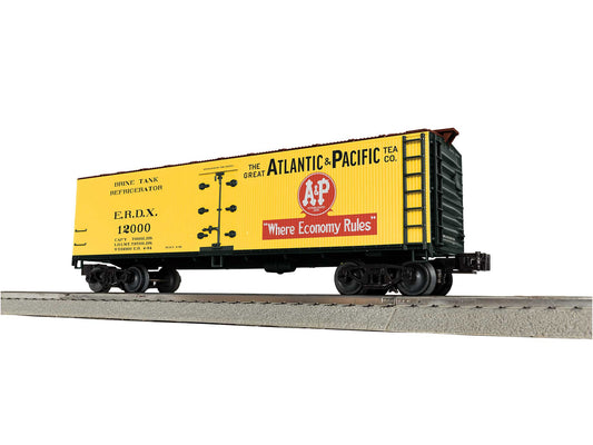 Lionel 6-2442211 O Gauge Atlantic & Pacific Woodside Reefer #12000