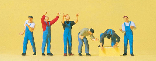 Preiser 10497 HO Scale Scaffolders Figure Set