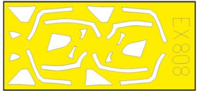 Eduard EX808 1/48 Mask Spitfire Mk. XVI TFace Canopy Mask Set for EDU