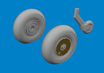 Eduard 672407 1/72 Spitfire Mk.V Wheels Brassin for TAMIYA Kit