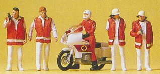 Preiser 10100 HO Scale Emergency Personnel Emergency Doctors