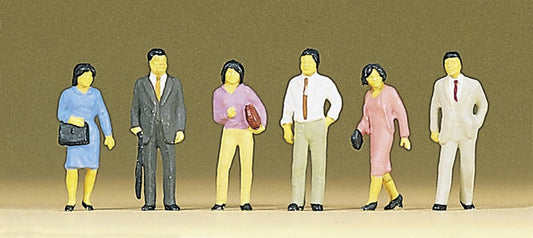 Preiser 10119 HO Scale Standing Japanese Pedestrians Figure Set
