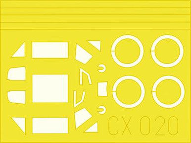 Eduard CX020 1/72 Mask Bf 109E-3 for Tamiya Canopy Mask Set