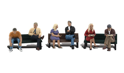 Woodland Scenics A1924 HO Scale People on Benches