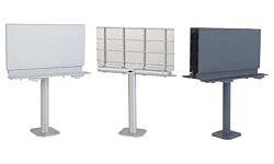 Walthers SceneMaster 949-4252 HO Modern Single-Post Billboard Kit