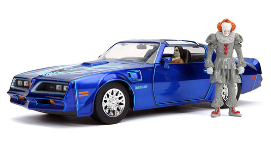 Jada Toys 31118 1/24 Scale Pennywise And Henry Bower'S 1977 Pontiac Firebird