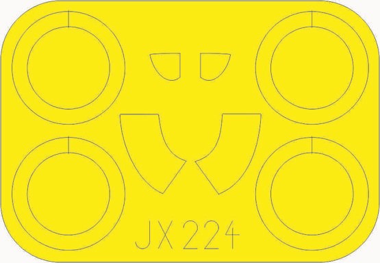 Eduard JX224 1/32 Mask Aircraft- I16 Type 29 for ICM