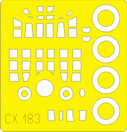 Eduard CX183 1/72 Paint Mask for HASEGAWA Ju 88G Canopy Mask Set
