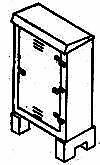 Details West EC-901 HO Scale Electric Relay Cabinets -- 1-Door