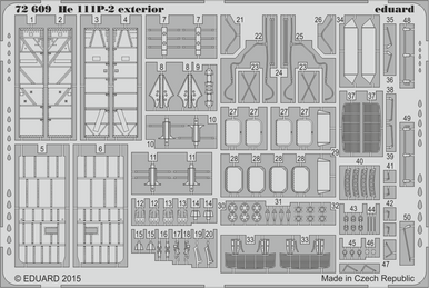 Eduard 72609 1/72 He 111P-2 Exterior Photo Etched Set for AIRFIX