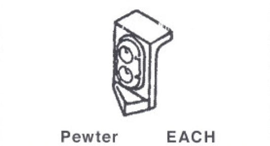 Details West 138 HO Headlight Pyle Twin Gyralight w/Recess Plate